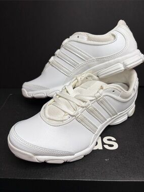 Adidas Cheer Sport Cheerleading Shoes White Youth 4 Big Kid NWT 059611